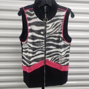 NWT Berek Sparkling Zebra Vest